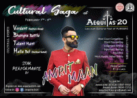 AEQUITAS 20 National Law-cum-Cultural Fest Poster